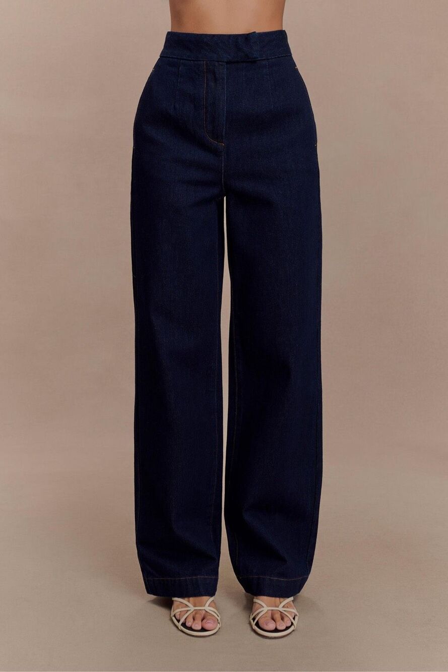 New Meshki Rayne Wide Leg Denim Jeans Size 4